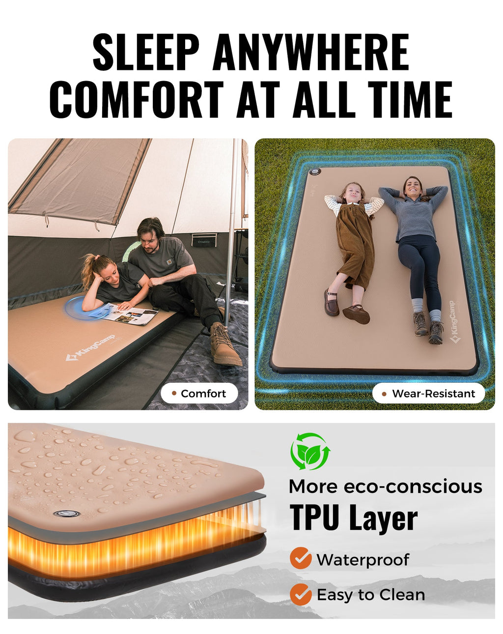 KingCamp Flexi Rest 8.0 Single TPU Air Sleeping Pad