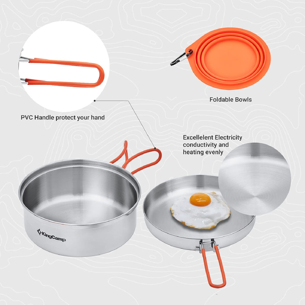 KingCamp 1-3 Person Cookware Mess Kit