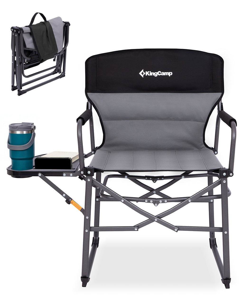 KingCamp Oversized Director Chair With Side Table