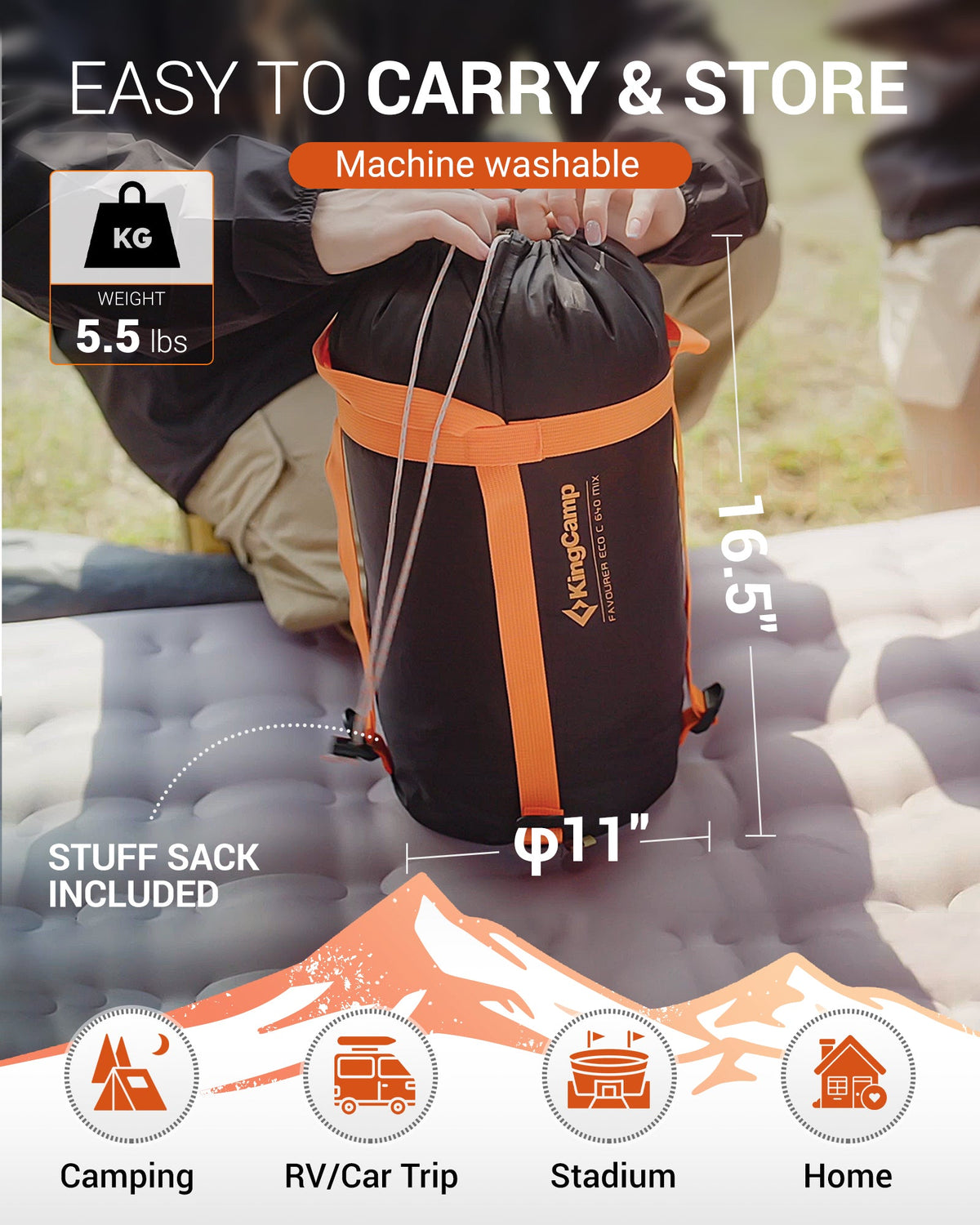 KingCamp FAVOURER ECO 0-Degree Sleeping Bag