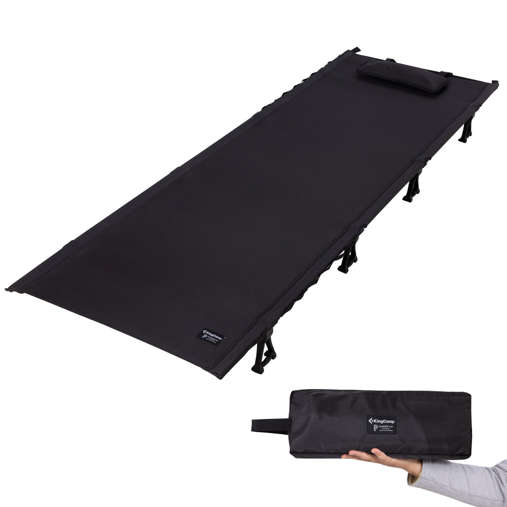 KingCamp Ultralight Camping Cot and Mat Bundle