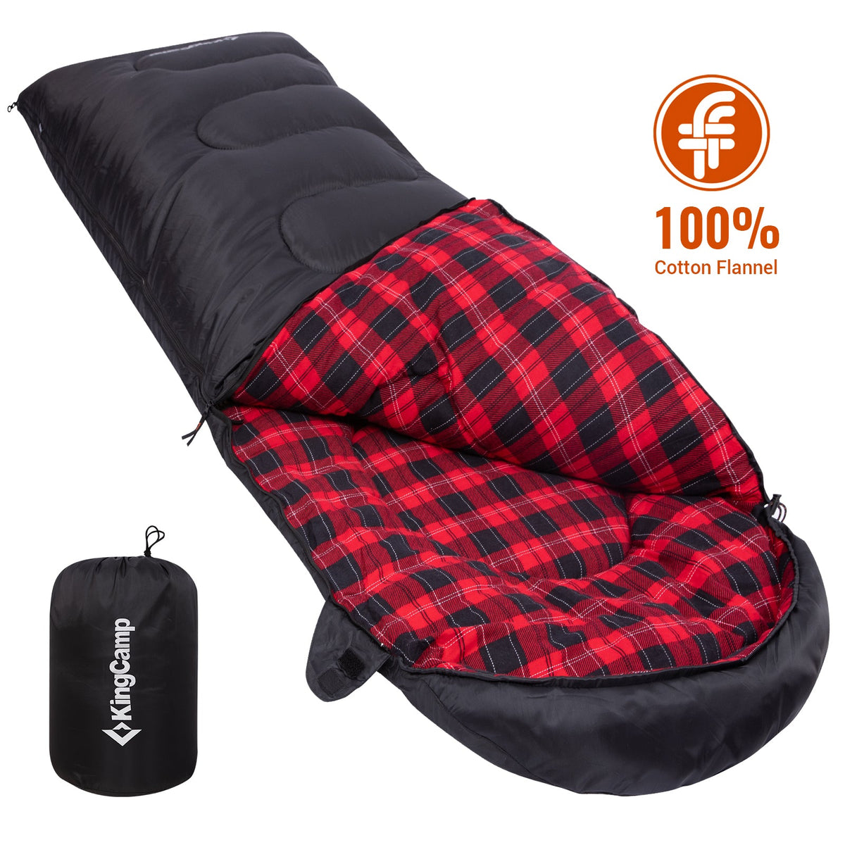 KingCamp Oasis C 450 Flannel Sleeping Bag