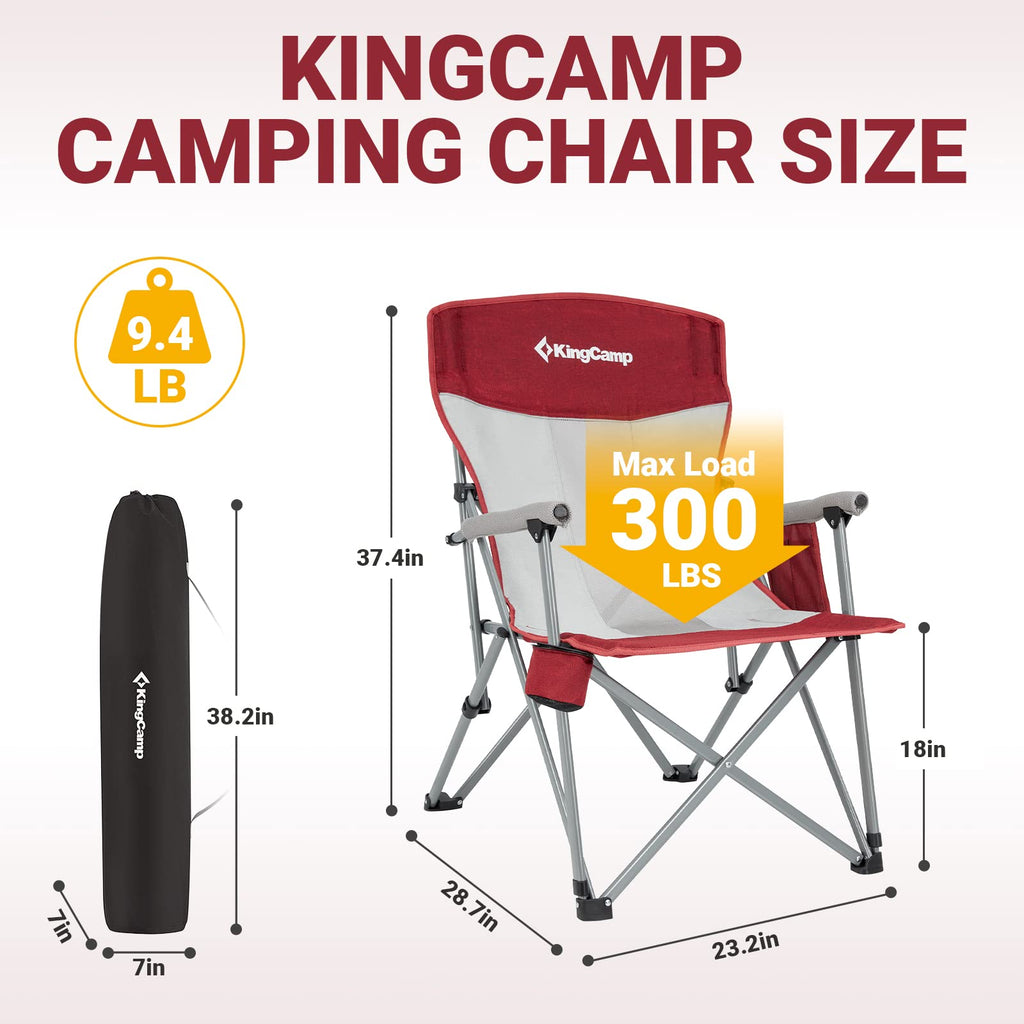 KingCamp Camping Hard Armchair Set of 2