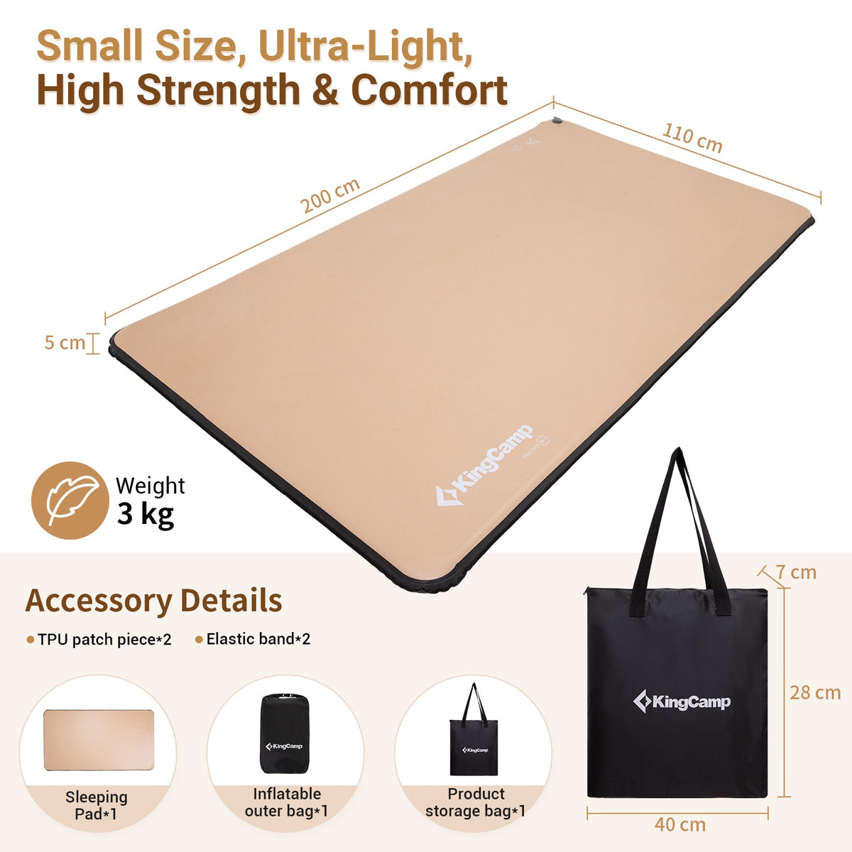 KingCamp Flexi Rest 5.0 TPU Air Sleeping Pad