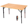 KingCamp BamAura 12070 Bamboo Folding Table 47x27