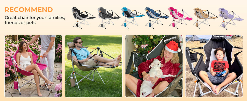 KingCamp Orchid C20 Hammock Chair with Footrest