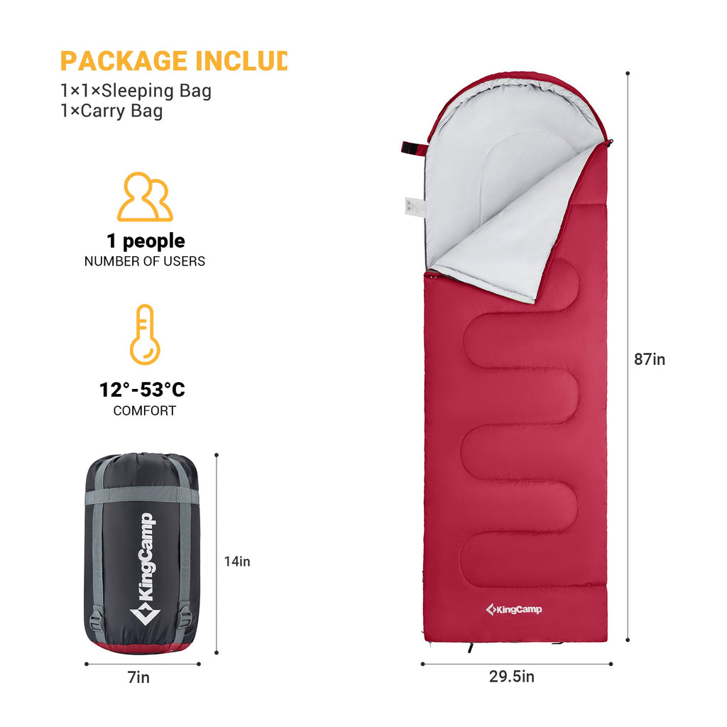 KingCamp 44°F Oasis 250 Sleeping Bag