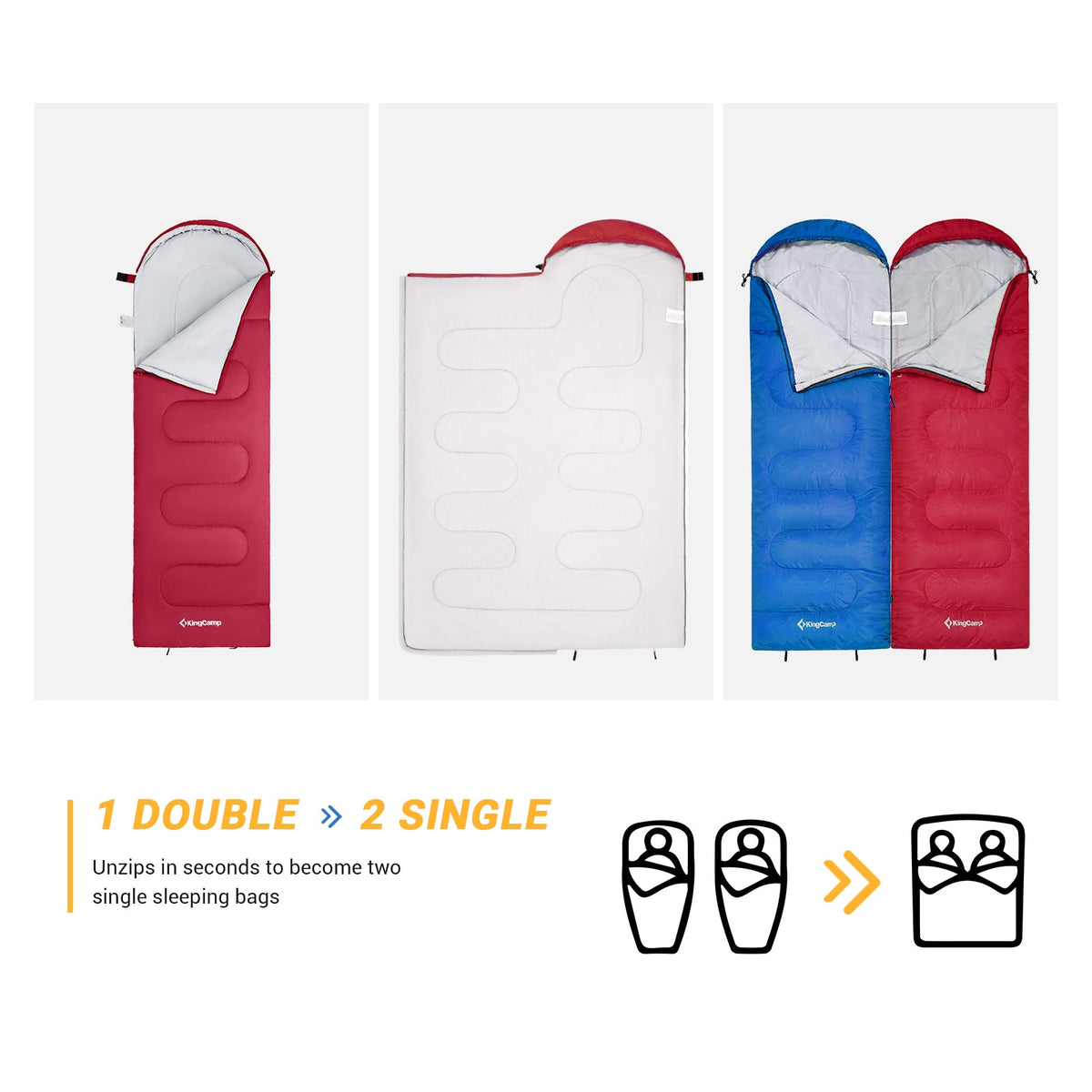 KingCamp 44°F Oasis 250 Sleeping Bag