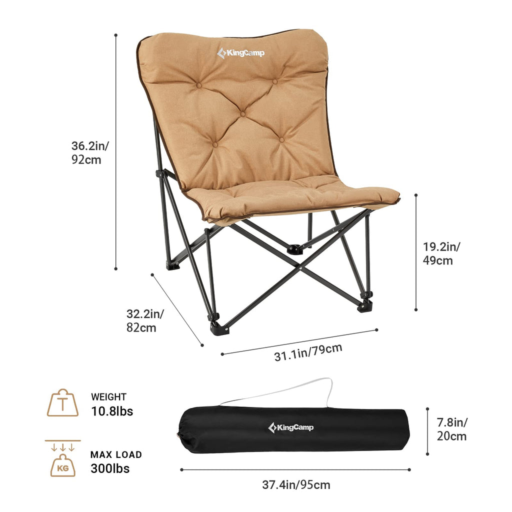 KingCamp LEMON C10 Oversized Padded Butterfly Chair