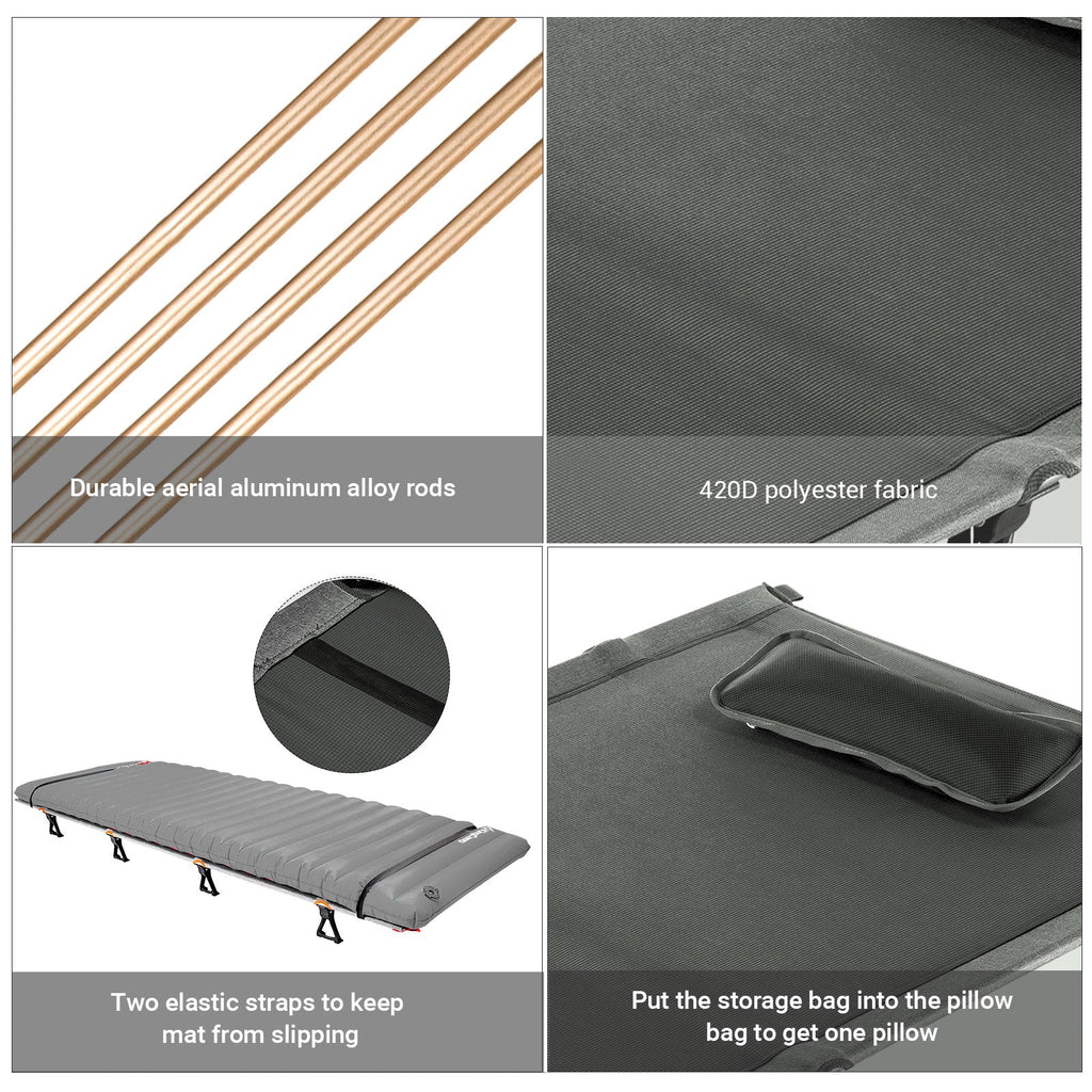 Kingcamp Ultralight Folding Camping Cot | ADI Compasso d'Oro Award 2017