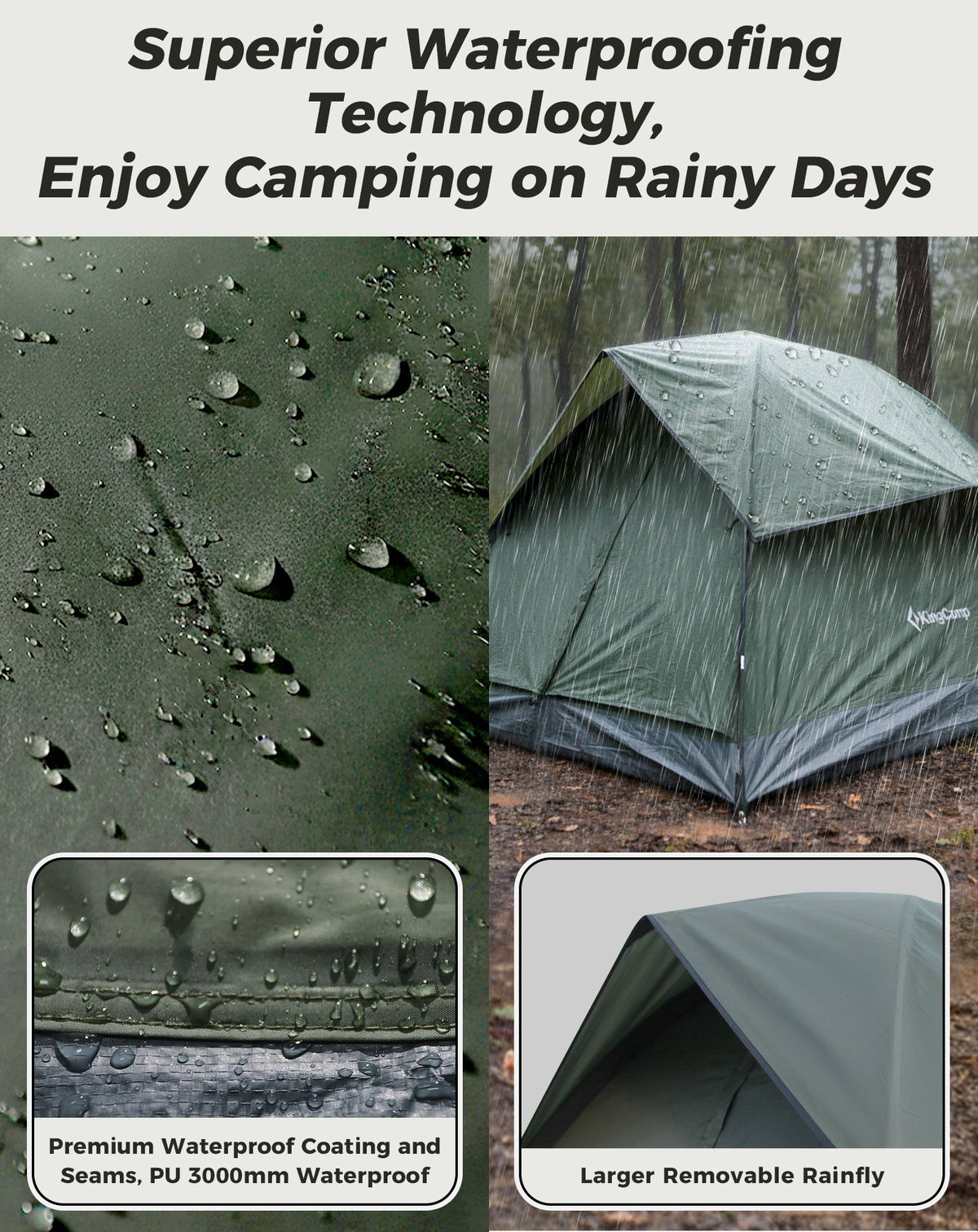 KingCamp Lightweight 2-Person Backpacking Tent