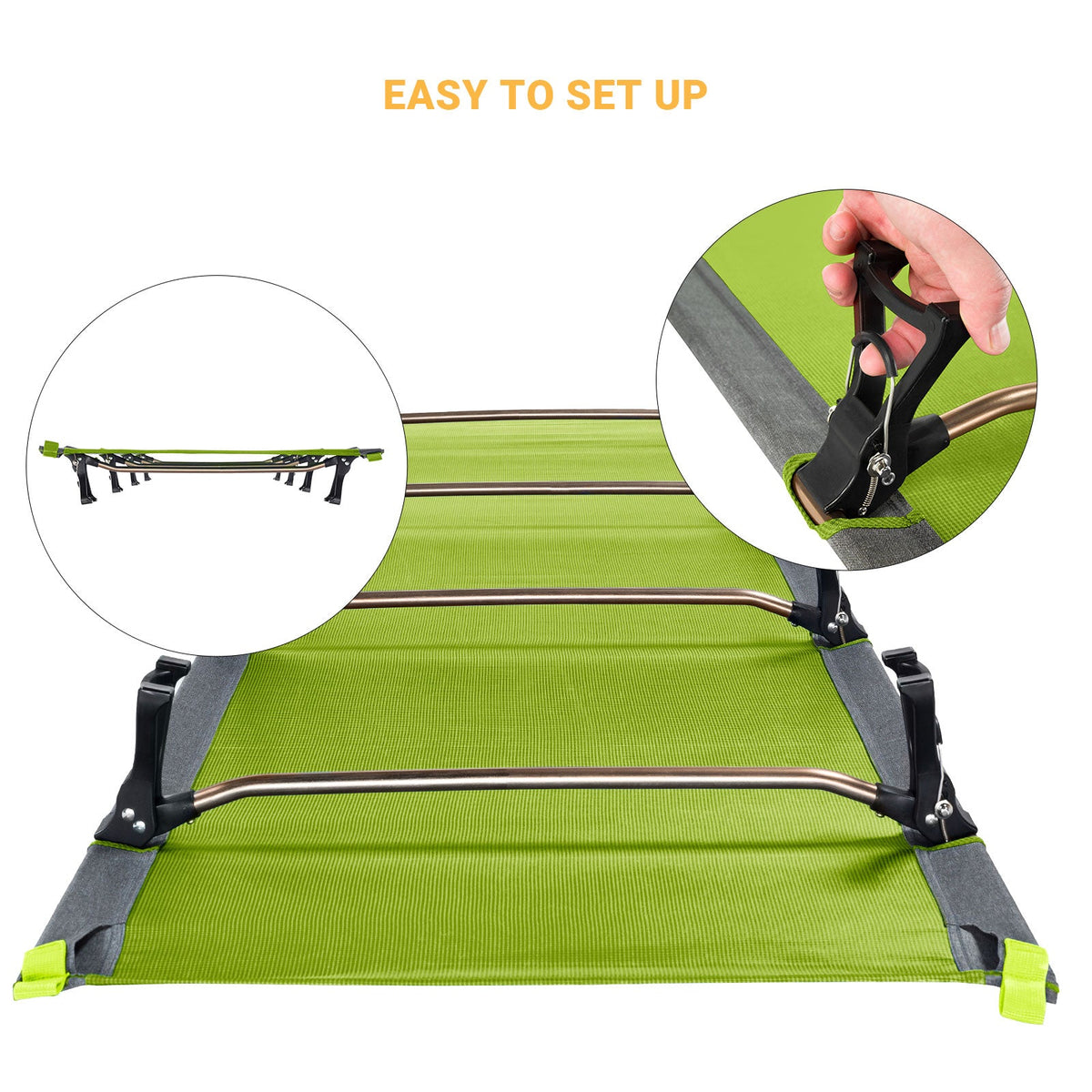 Kingcamp Ultralight Folding Camping Cot | ADI Compasso d'Oro Award 2017