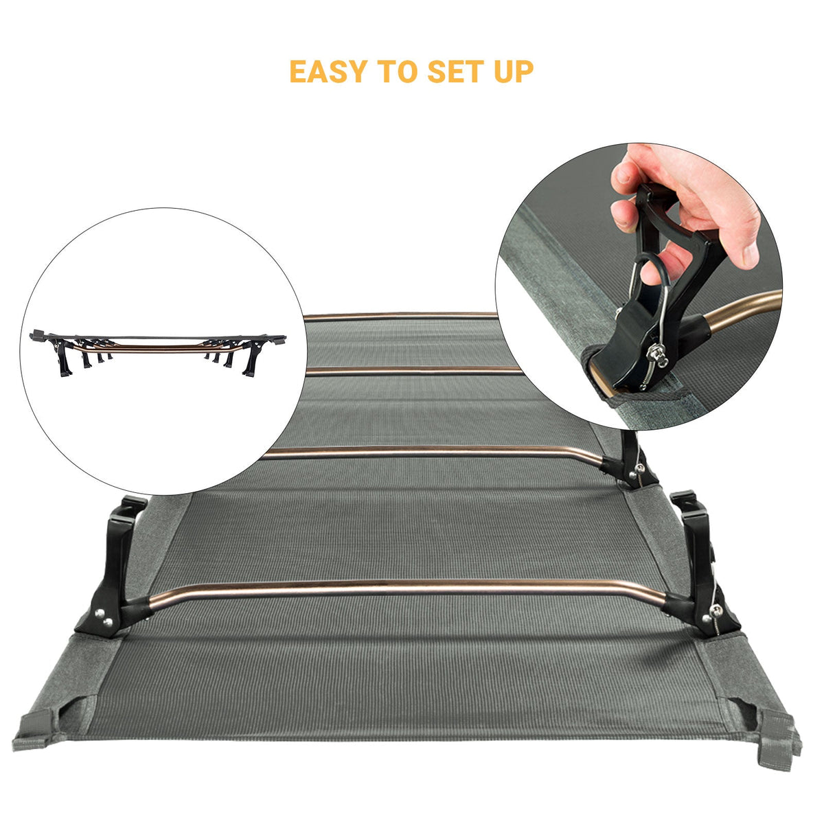 Kingcamp Ultralight Folding Camping Cot | ADI Compasso d'Oro Award 2017