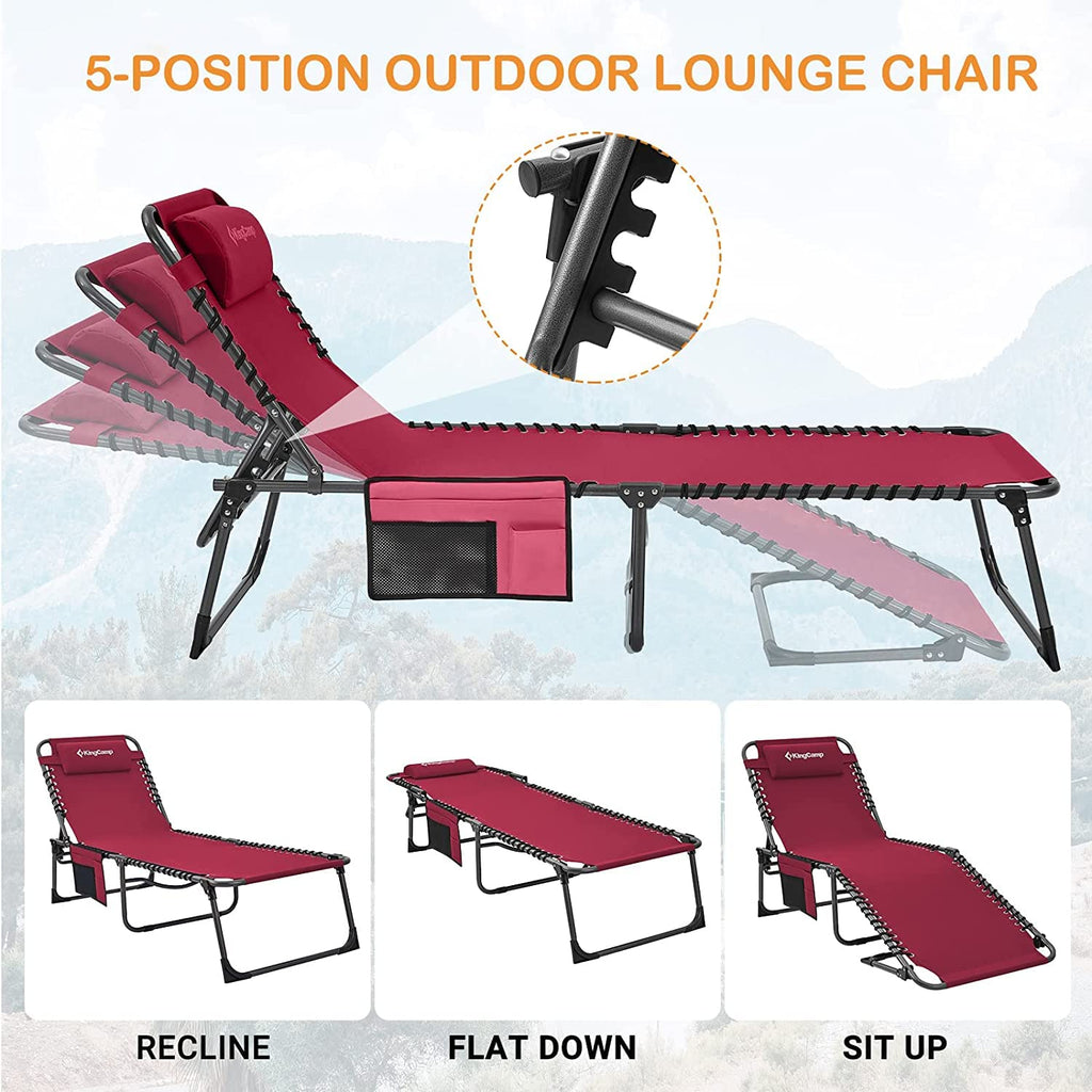 KingCamp BERLIN Classic Adjustable Cot Lounge Chair