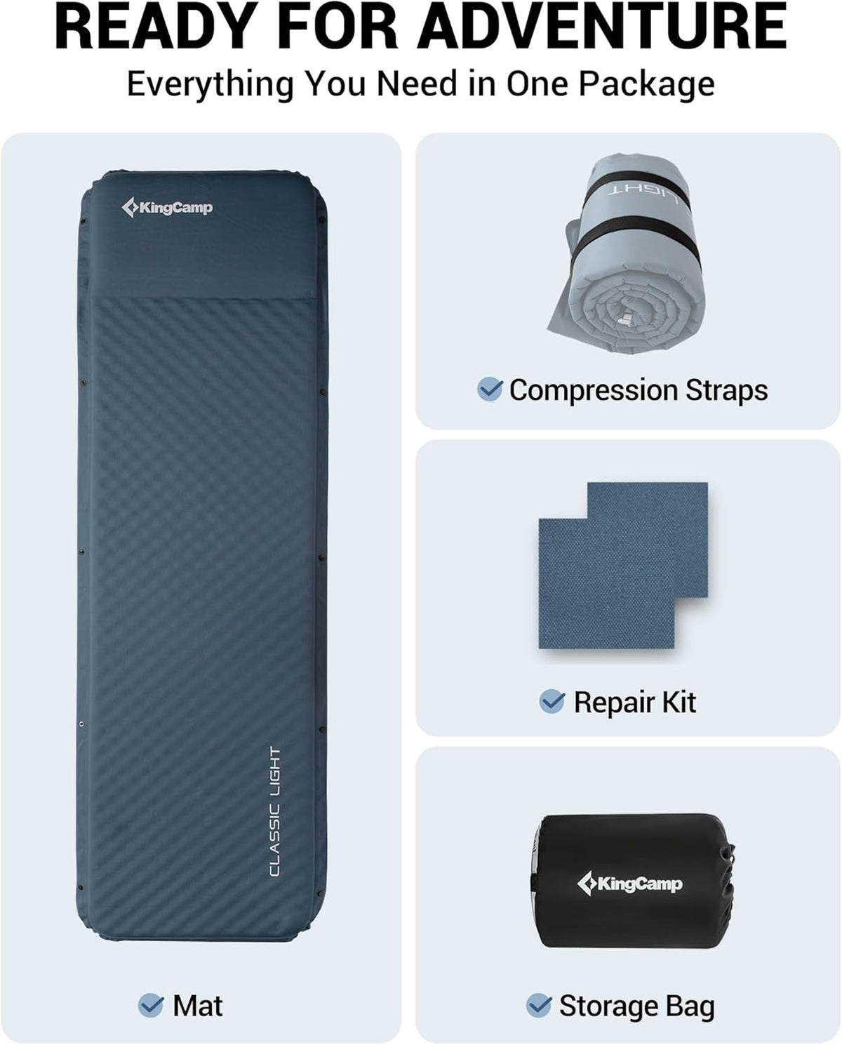 KingCamp CLASSIC LIGHT 3.0 Self-Inflating Sleeping Pad