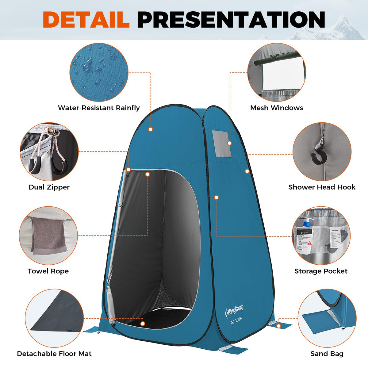 KingCamp Outdoor Portable Pop up Tent