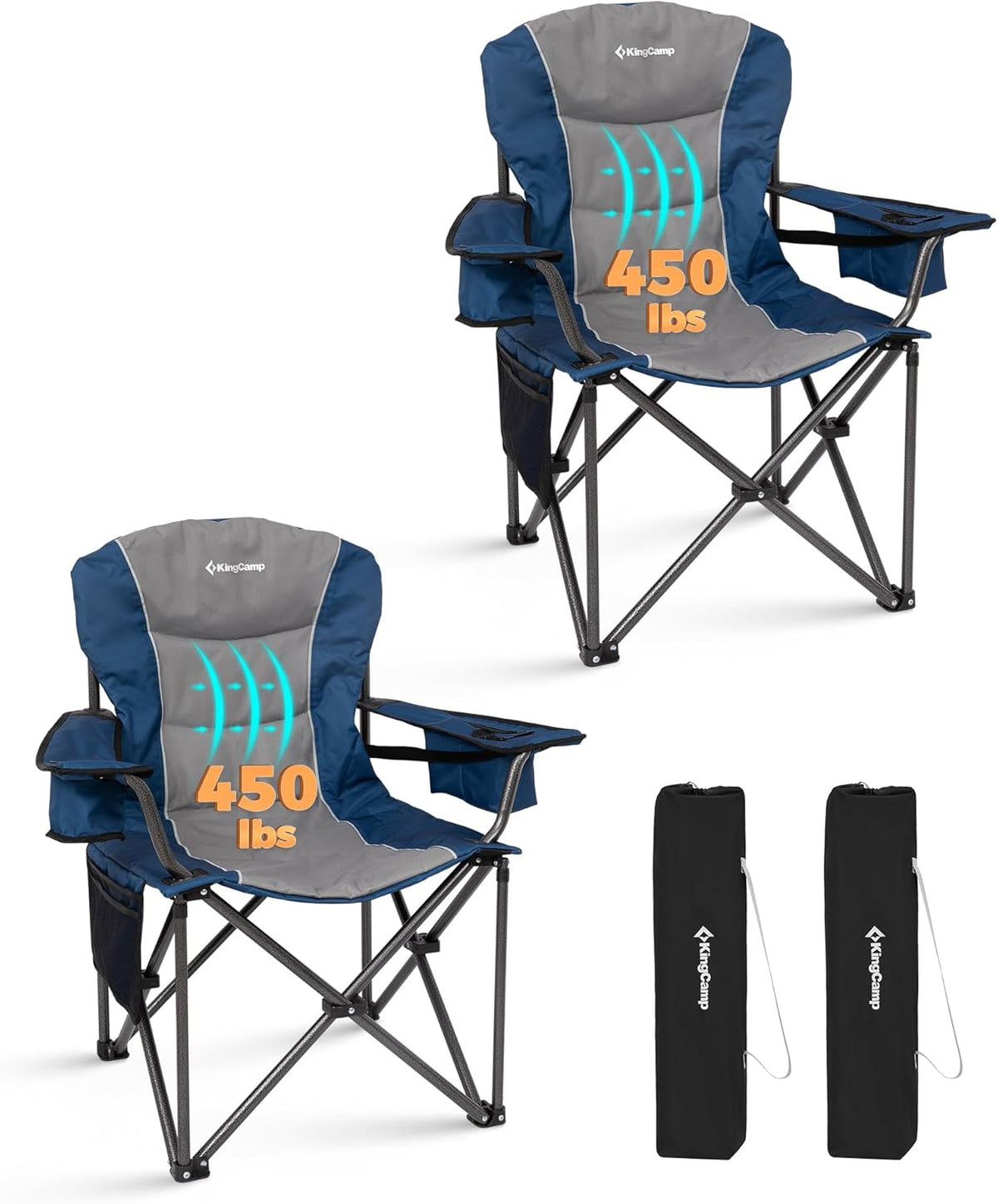 KingCamp JUNIPER C10 Adjustable Armchair with Lumbar Support