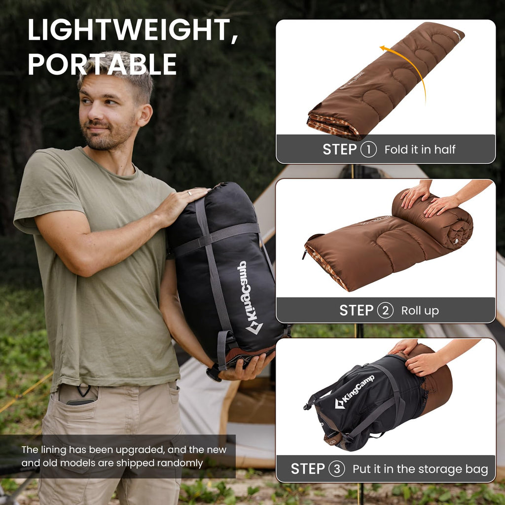 KingCamp Cotton Flannel 3 Season Sleeping Bags