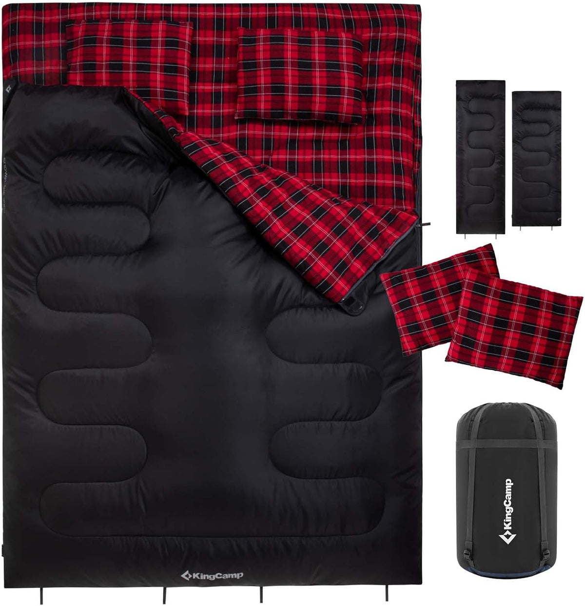 KingCamp SNOWFLAKE 300D Double Flannel Sleeping Bag
