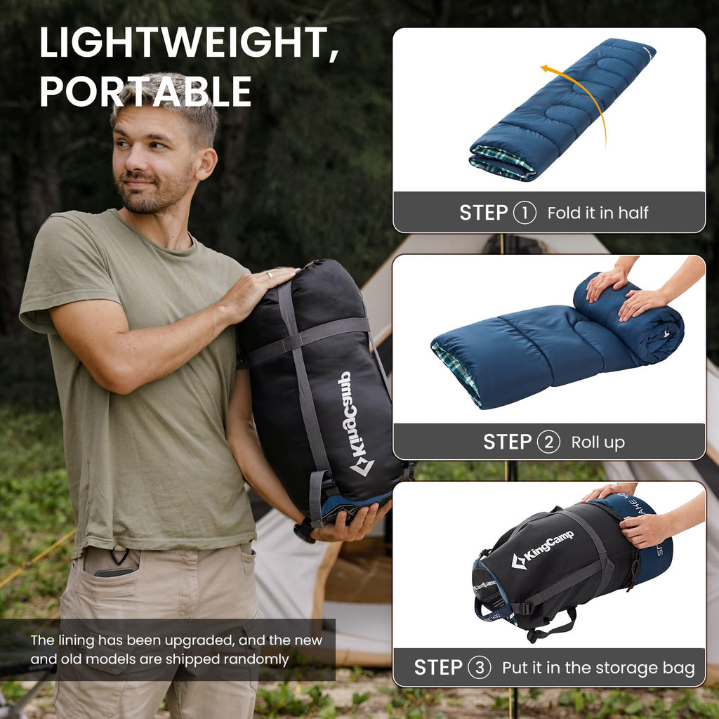 KingCamp Cotton Flannel 3 Season Sleeping Bags
