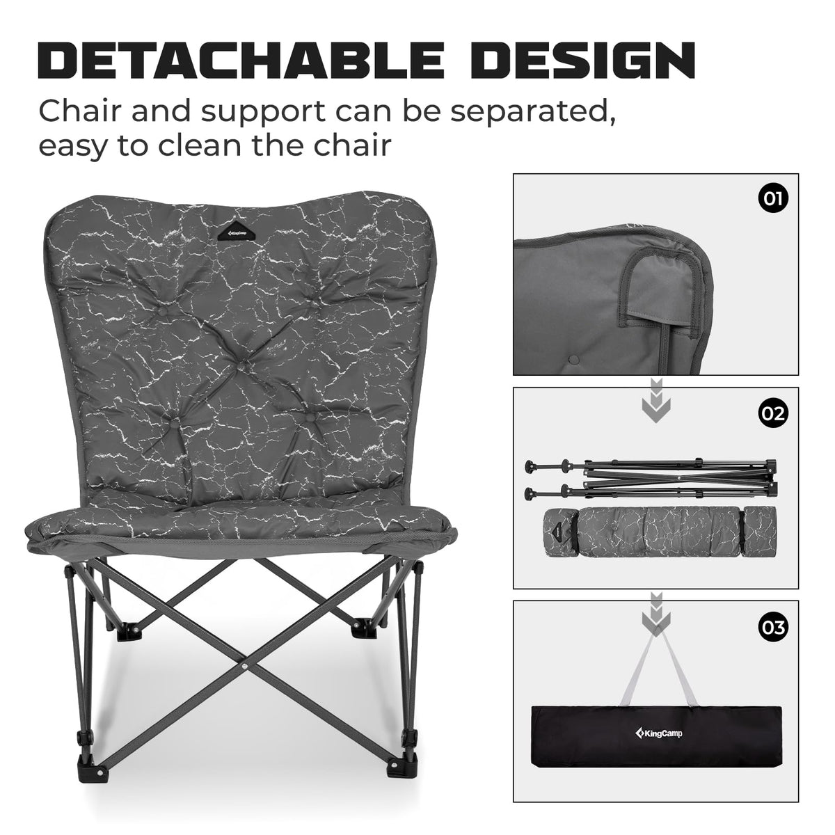 KingCamp LEMON C10 Oversized Padded Butterfly Chair