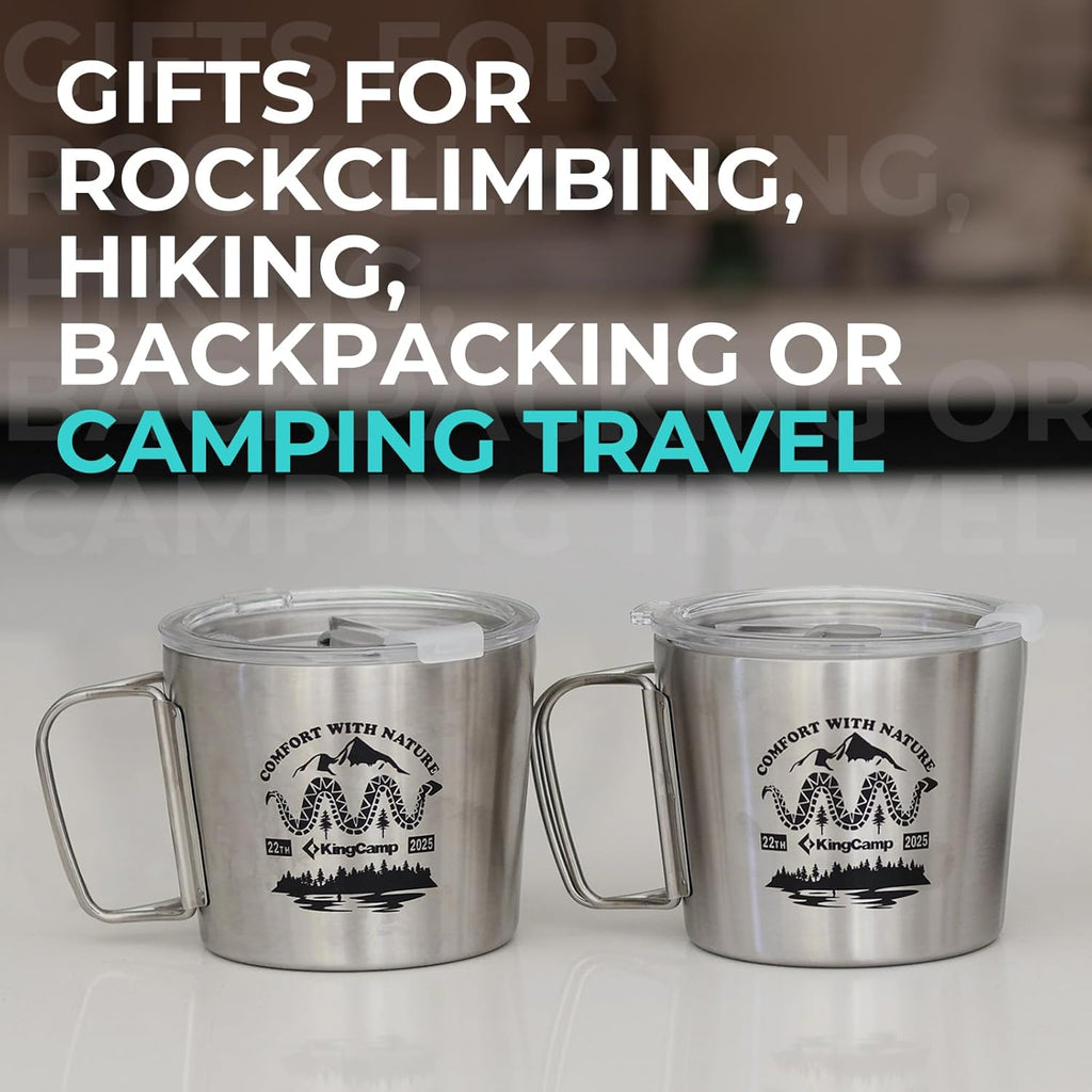 KingCamp SERENITY 350ml Stainless Steel Mug with Cover