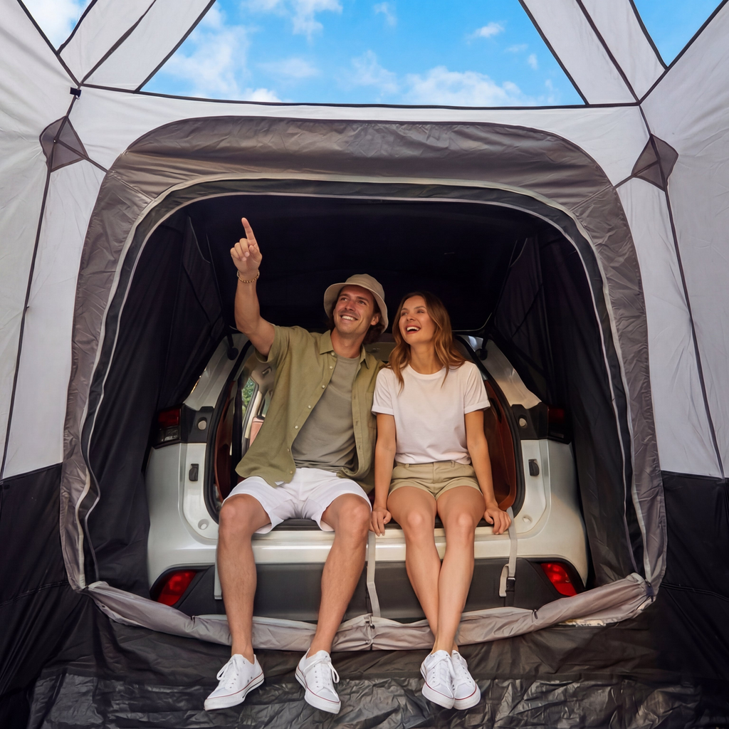 KingCamp SUV Tent & Air Mattress Bundle