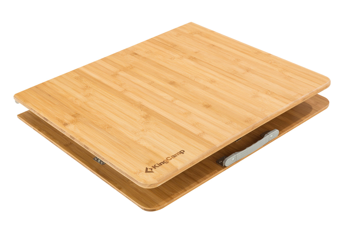 KingCamp 2-Folded 6 People Bamboo Folding Table (47x27)
