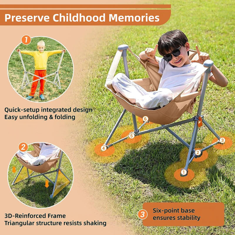 KingCamp Portable Kids Hammock Chair with Stand