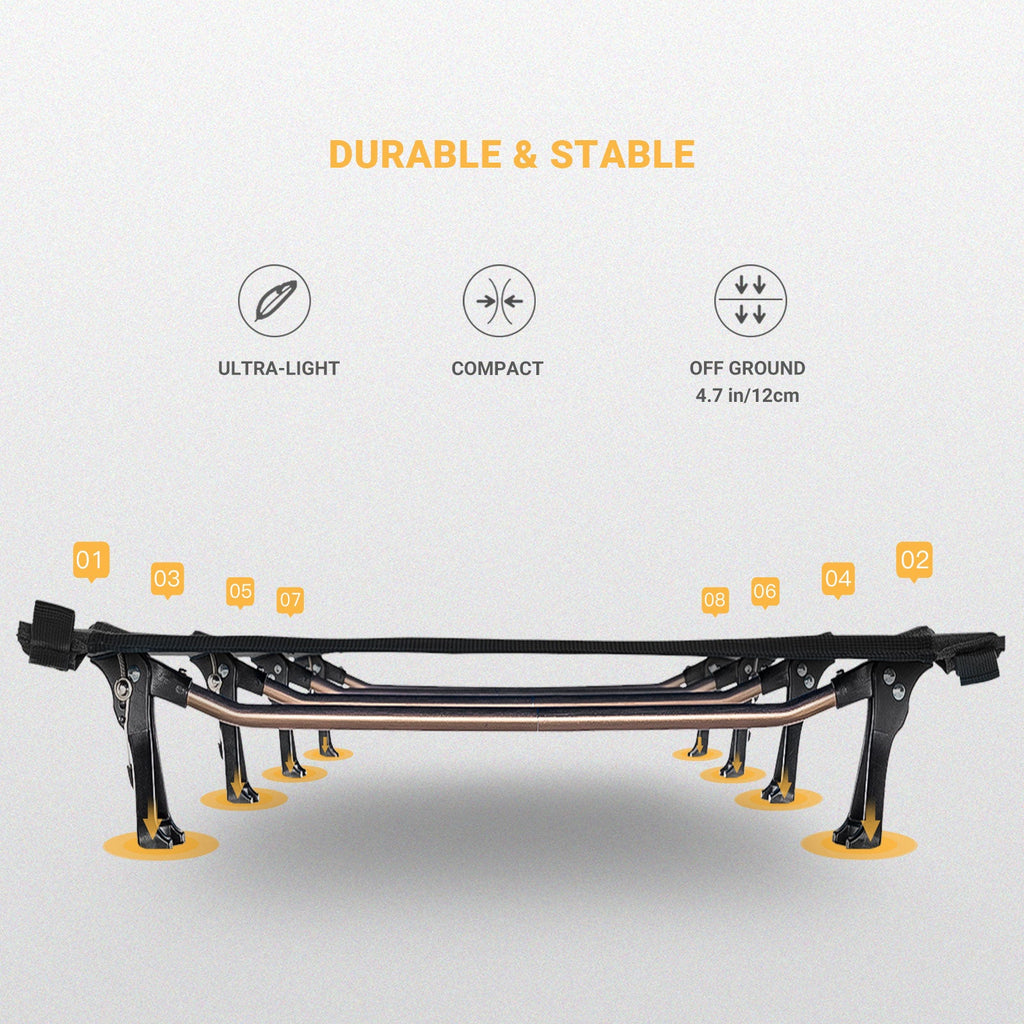 Kingcamp Ultralight Folding Camping Cot | ADI Compasso d'Oro Award 2017