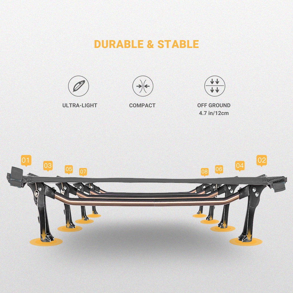 Kingcamp Ultralight Folding Camping Cot | ADI Compasso d'Oro Award 2017