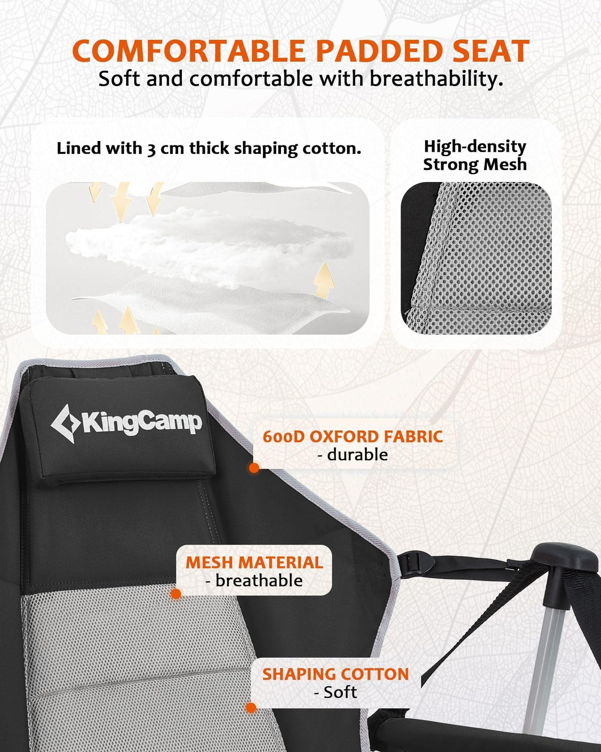 KingCamp Aluminum Alloy Swing Camping Hammock Chair