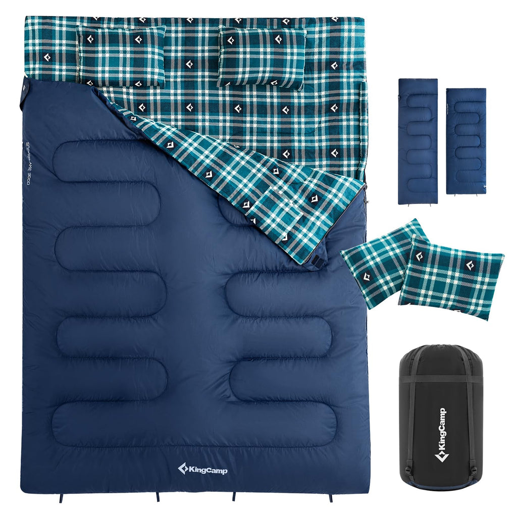 KingCamp SNOWFLAKE 300D Double Flannel Sleeping Bag