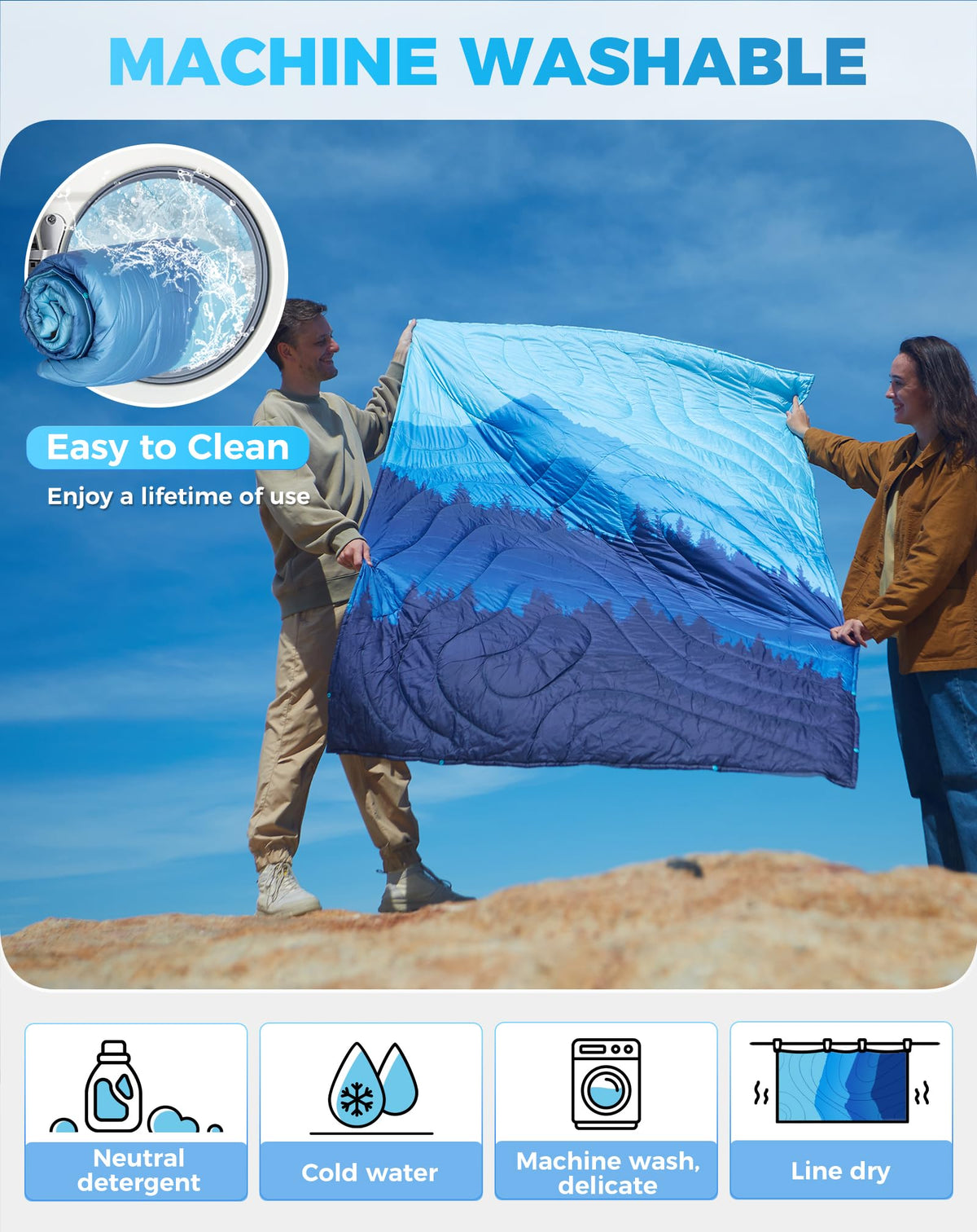KingCamp BLANKET SMART 150 XL Lightweight Camping Blanket