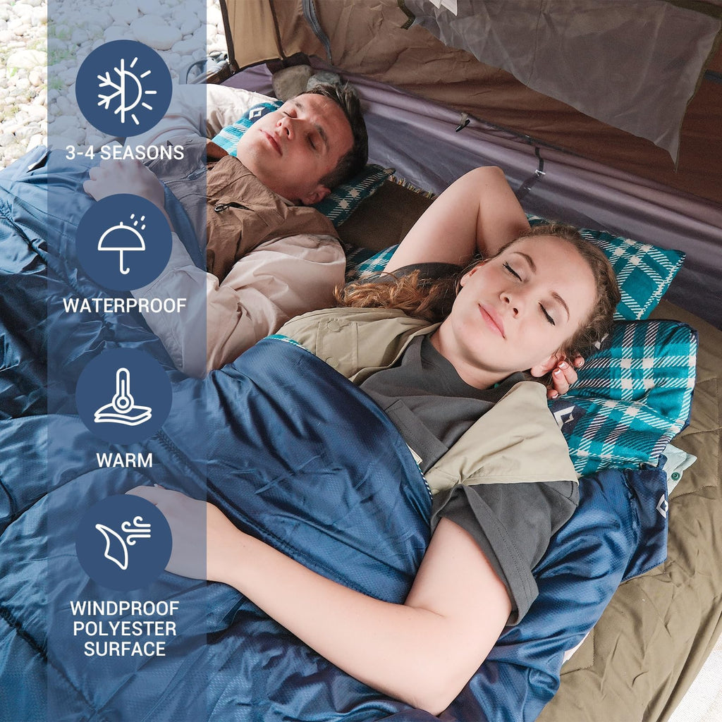 KingCamp SNOWFLAKE 300D Double Flannel Sleeping Bag