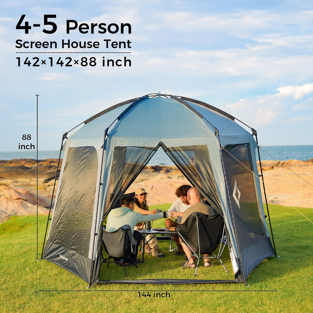 KingCamp CAIRO 12 x 12 Instant Screen Mosquito Canopy Tent