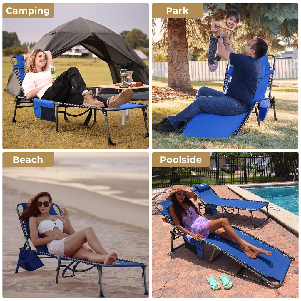 KingCamp BERLIN Classic Adjustable Cot Lounge Chair
