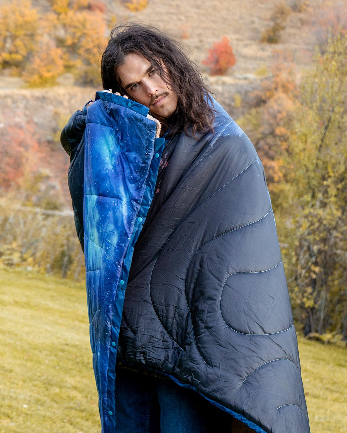 KingCamp Printed Sherpa Fleece Camping Blanket