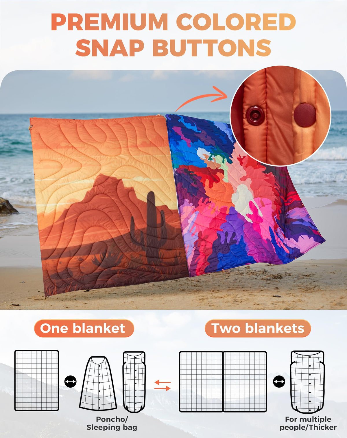 KingCamp BLANKET SMART 150 XL Lightweight Camping Blanket