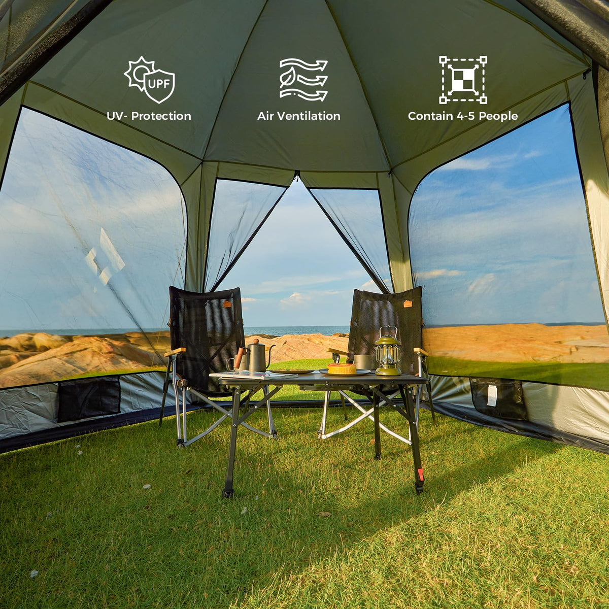 KingCamp CAIRO 12 x 12 Instant Screen Mosquito Canopy Tent