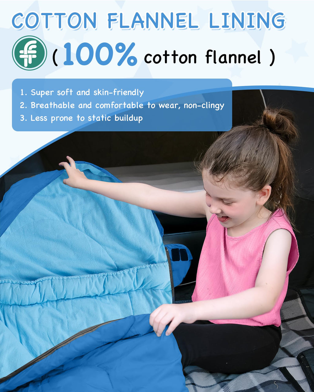 KingCamp Treck 300S+ Kid’s Mummy Sleeping Bag
