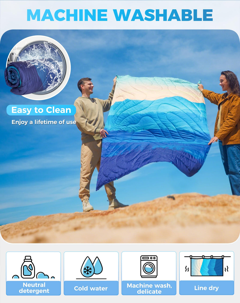 KingCamp BLANKET SMART 150 XL Lightweight Camping Blanket