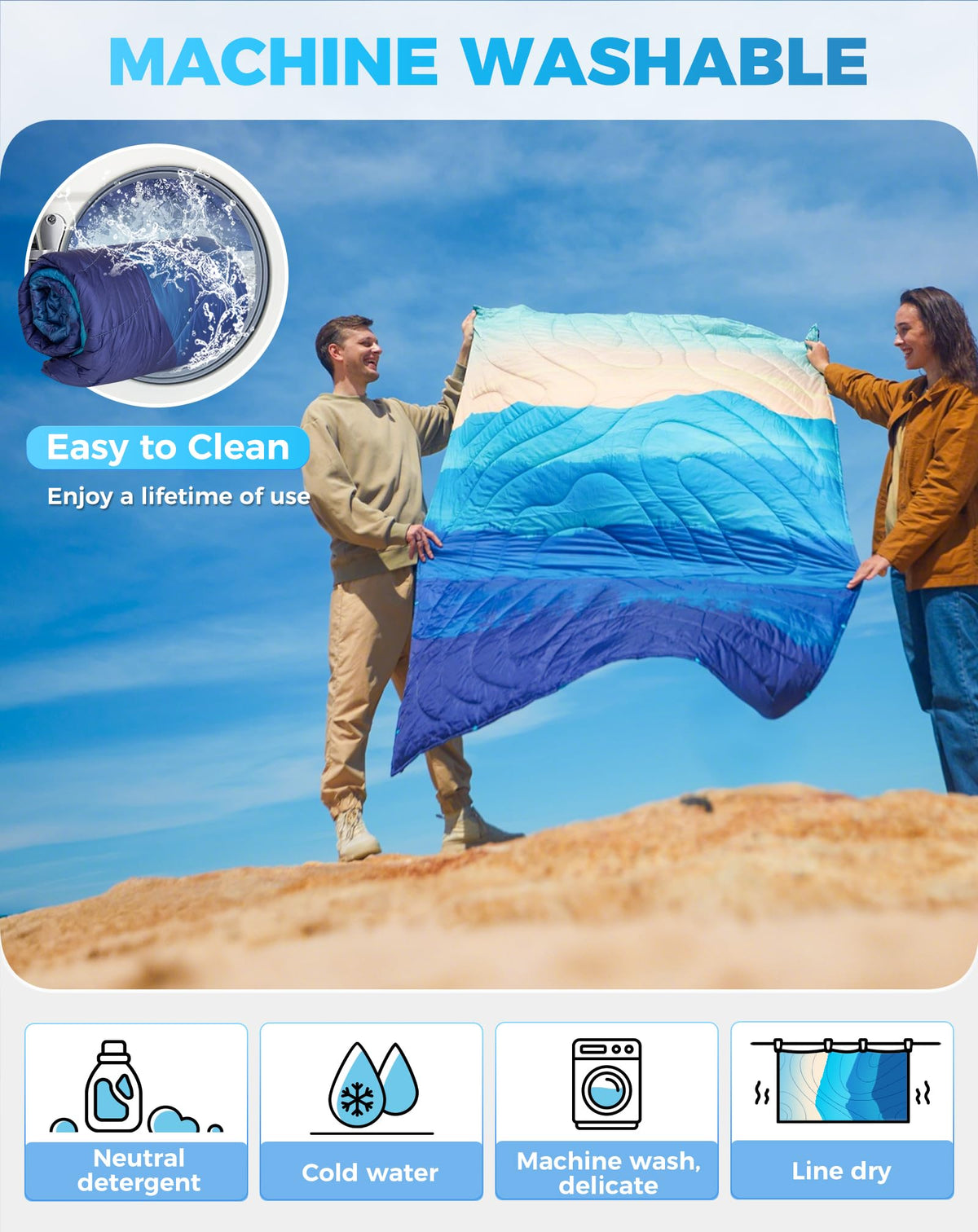 KingCamp BLANKET SMART 150 XL Lightweight Camping Blanket