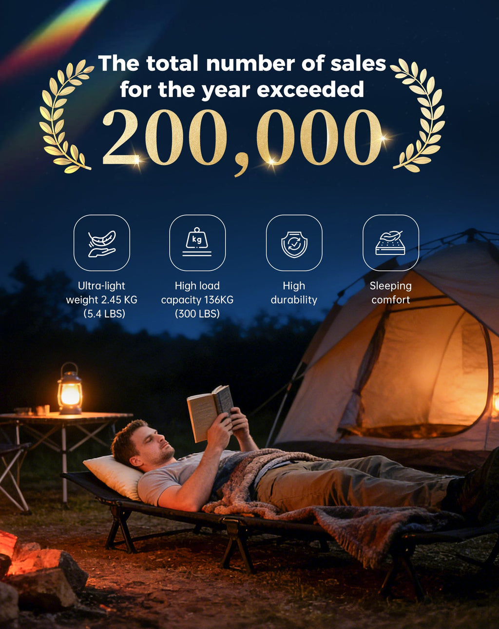 KingCamp Aerlite P20 Ultraligh Camping Cot
