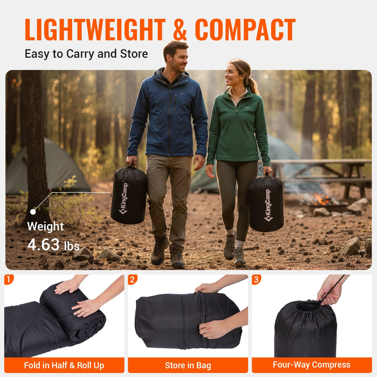 KingCamp Oasis C 450 Flannel Sleeping Bag