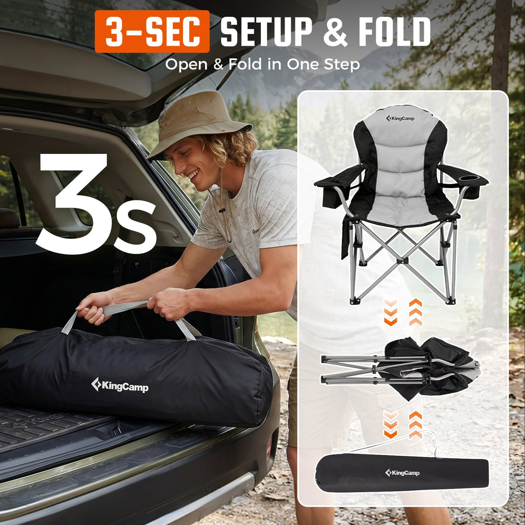 KingCamp Lumbar Support Oversized Camping Chair