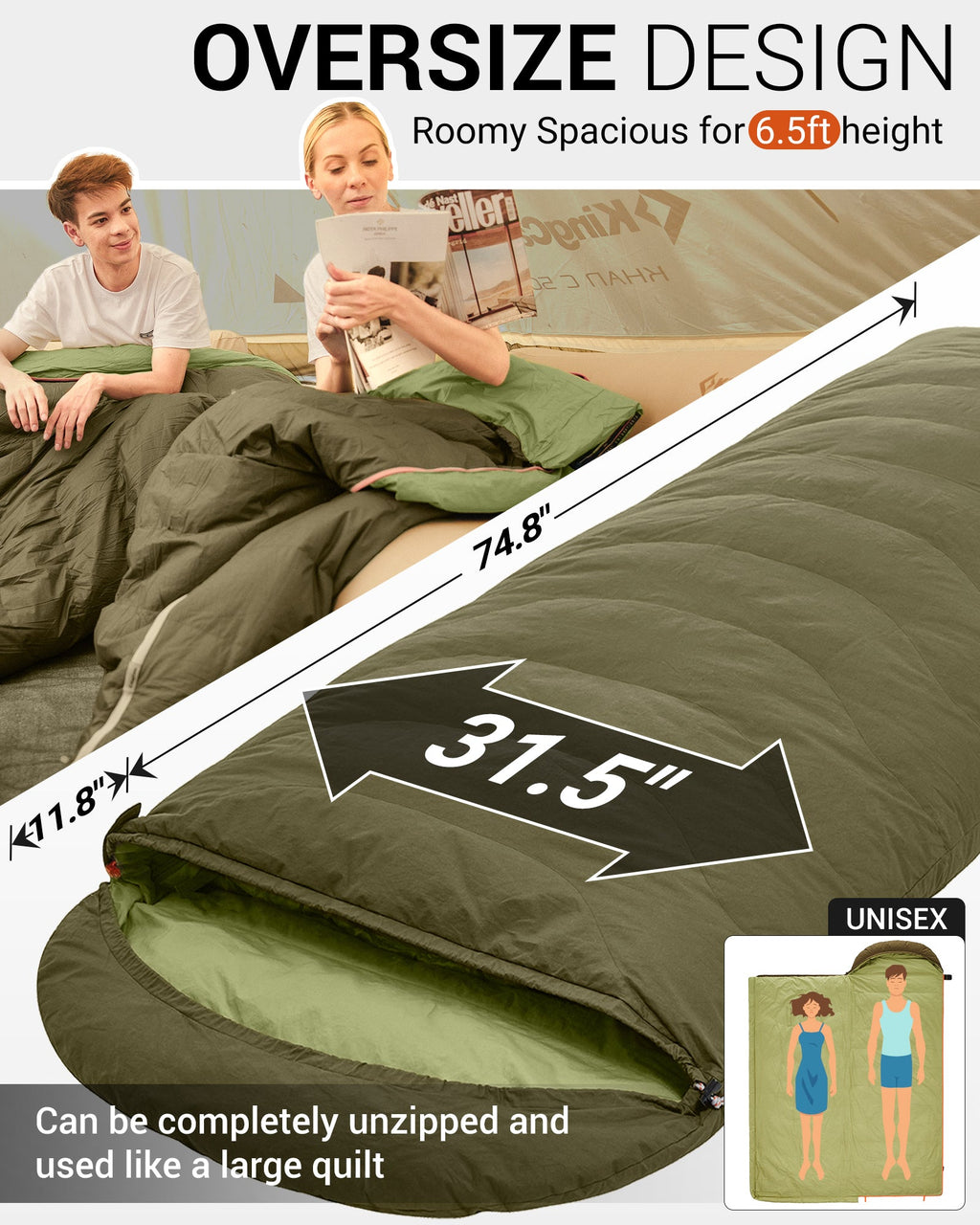 KingCamp FAVOURER ECO 0-Degree Sleeping Bag