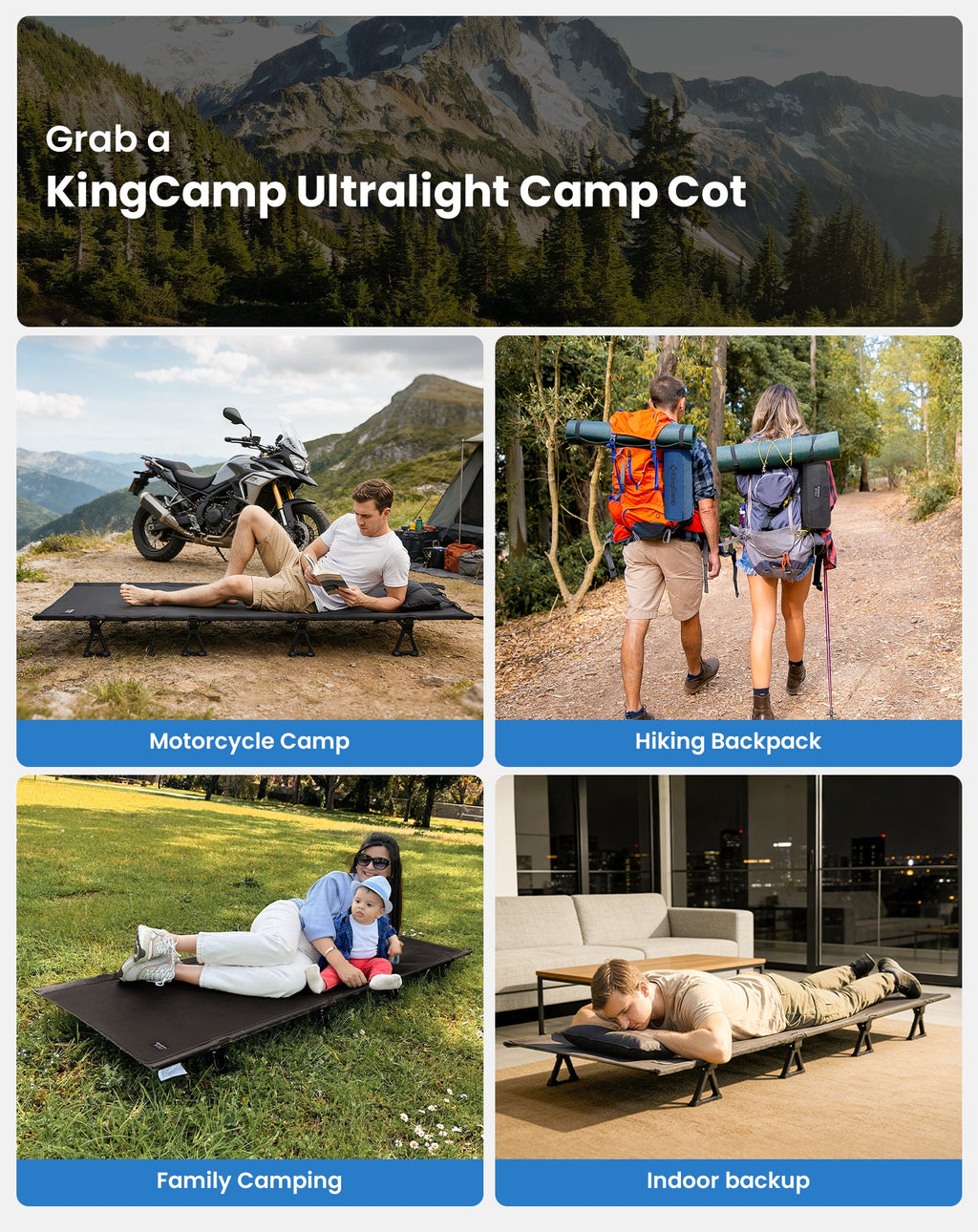 KingCamp Aerlite P20 Ultraligh Camping Cot