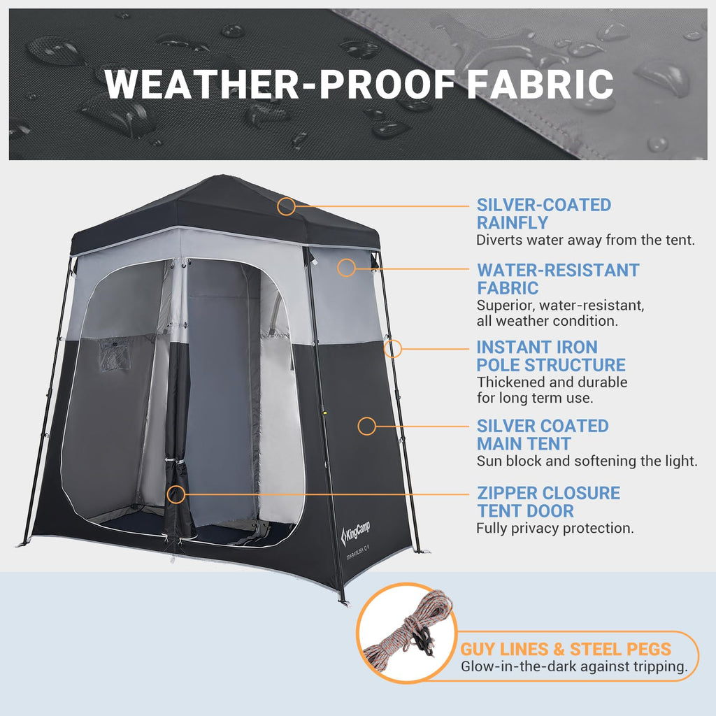 KingCamp MARASUSA Q Double-Room Shower Tent
