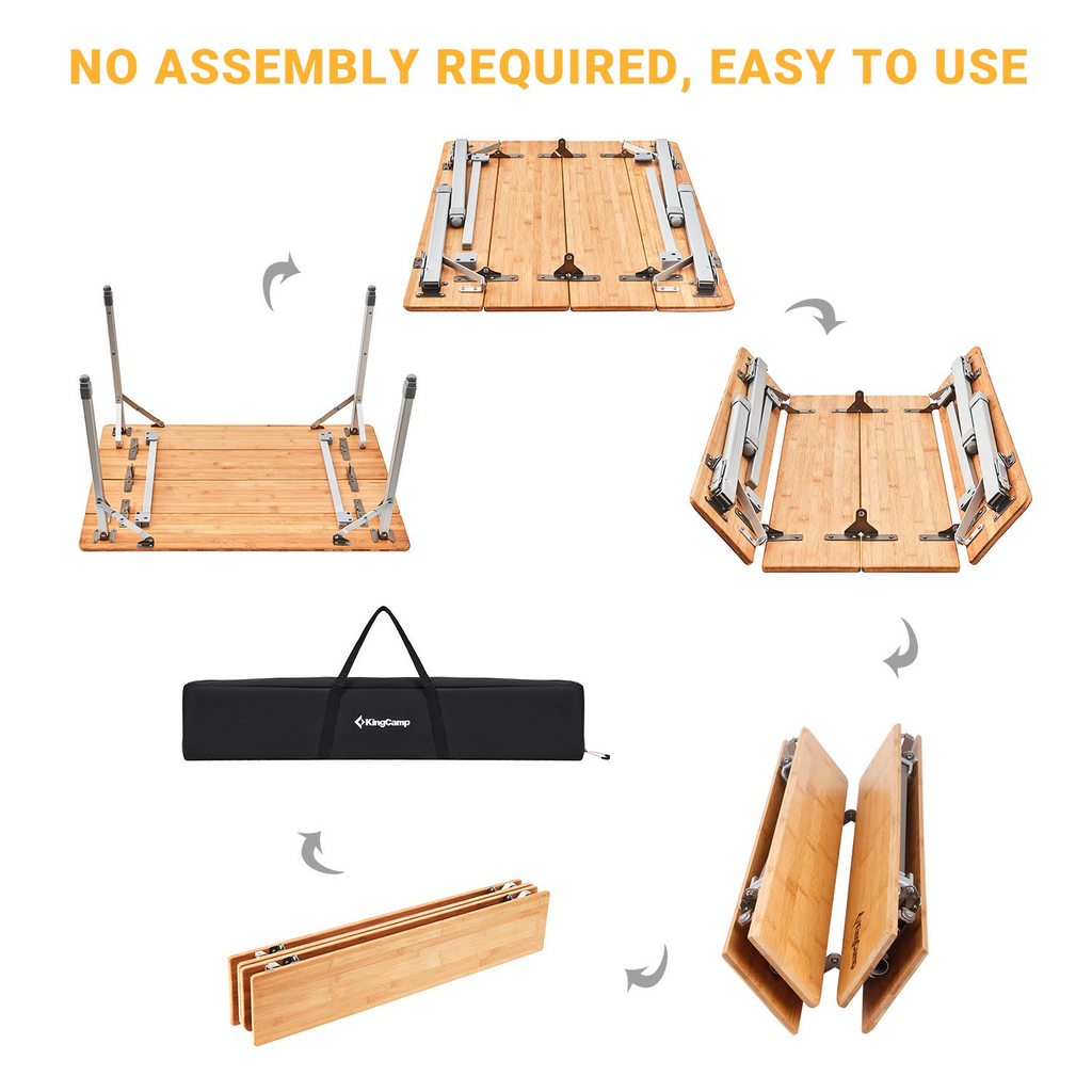 KingCamp 2-4 Person Folding Camping Tables 39x25